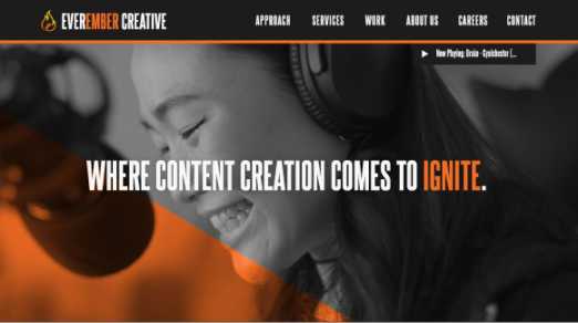 thumbnail for a website I developed for Everember Creative.